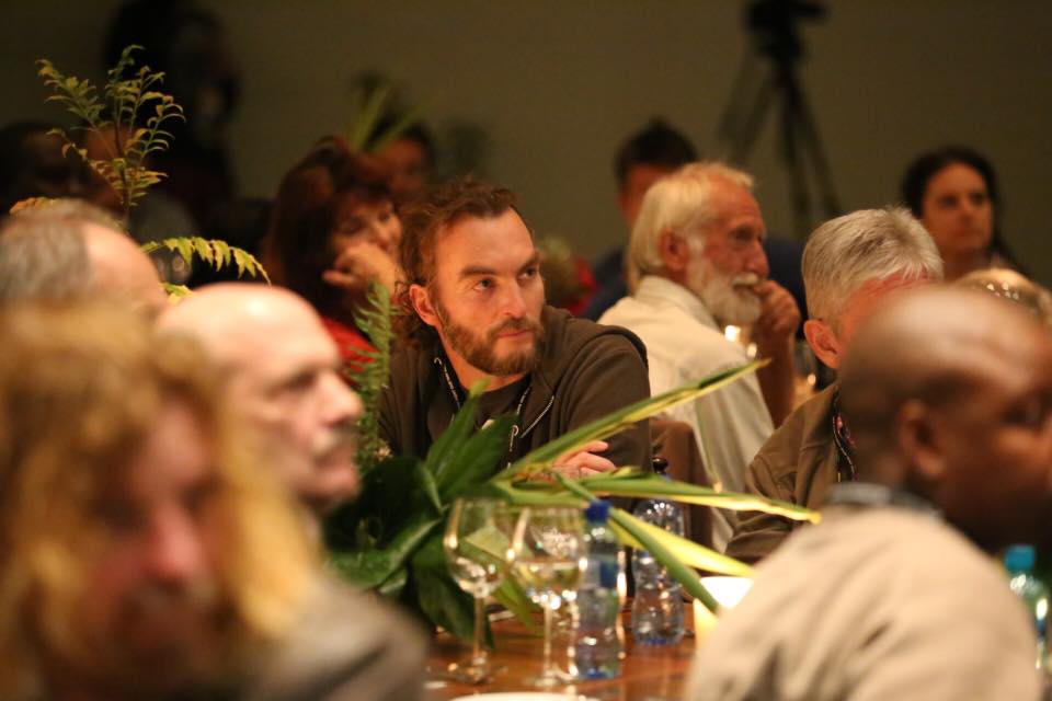 Brent listening to the first night of talks at the Conservation Lab