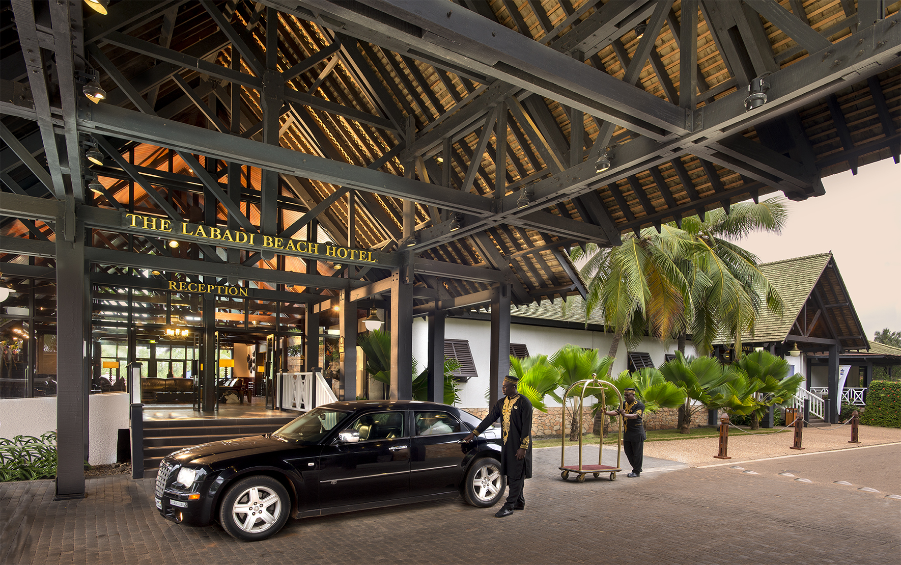 The Lababi Beach Hotel entrance