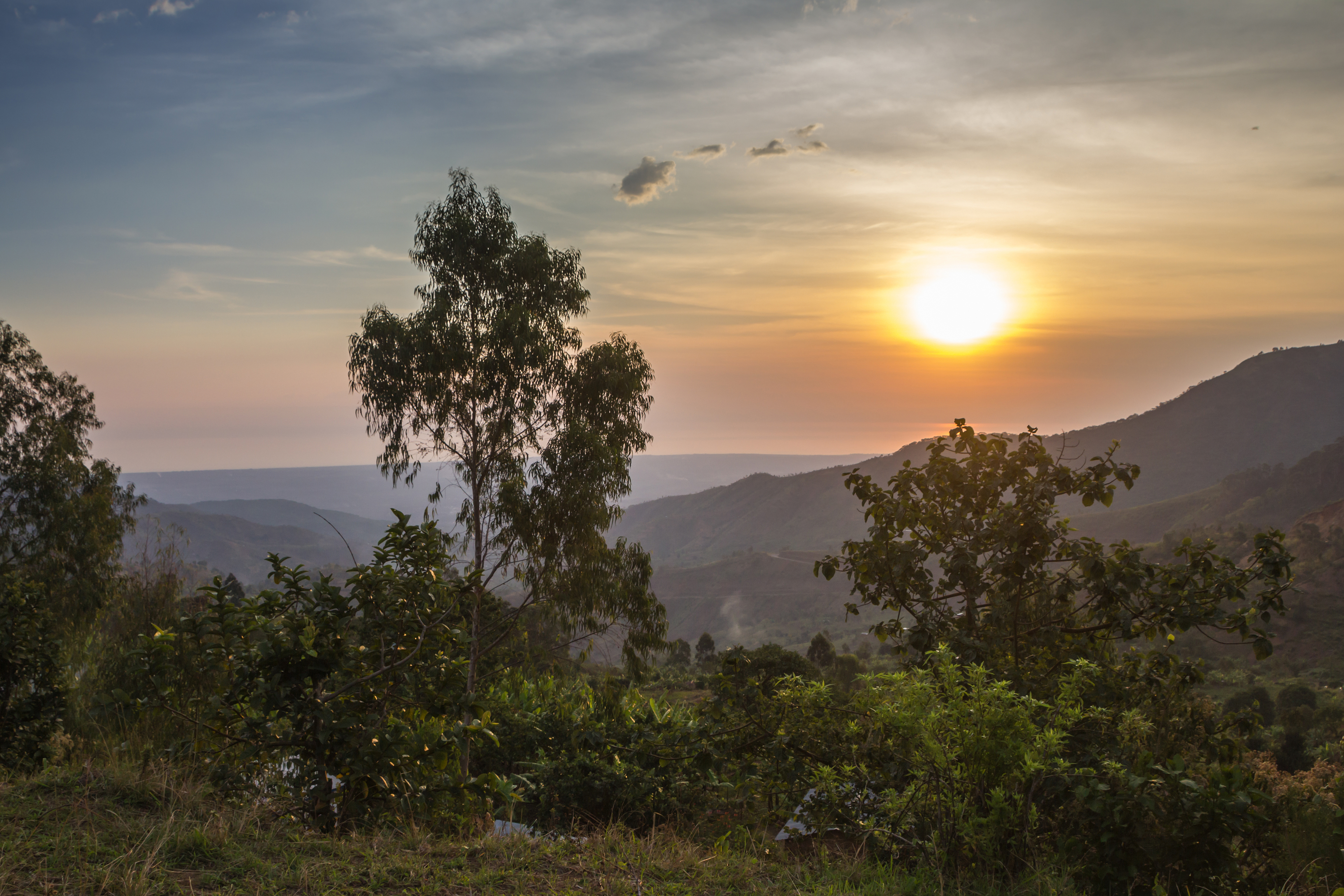 Sunset in Burundi.