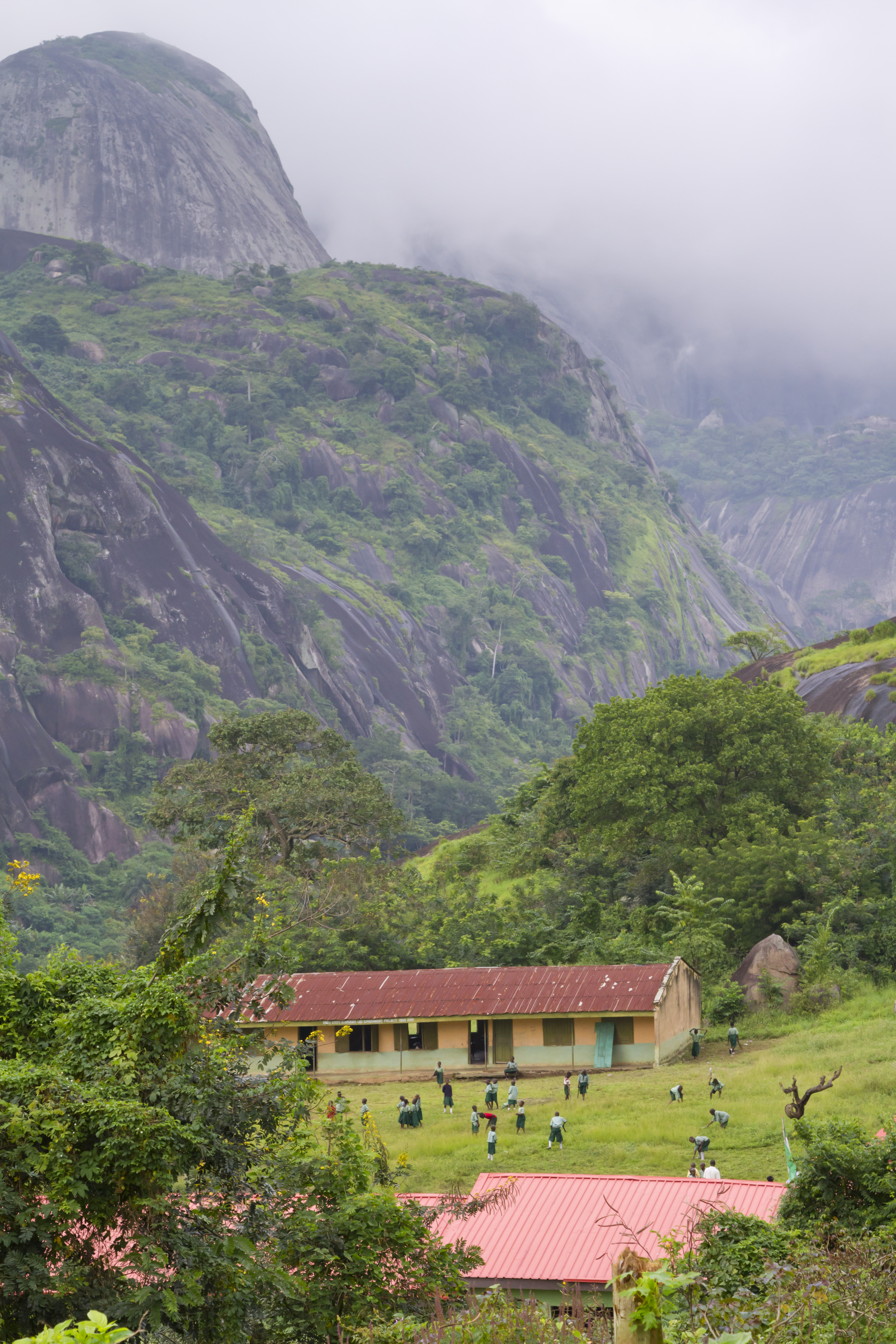 A rural school in remote Idanre, Nigeria.