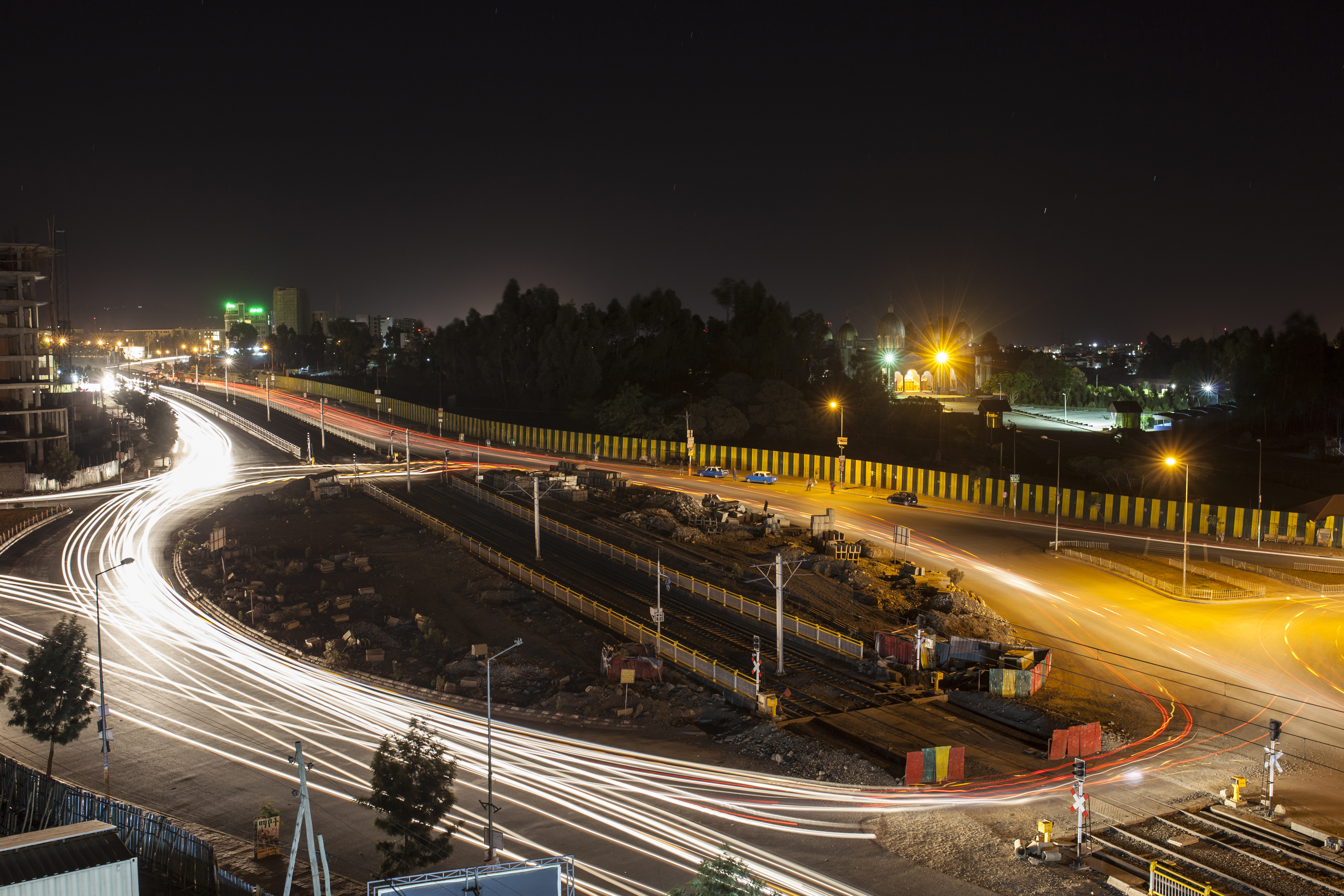 Roundabout in Addis Ababa