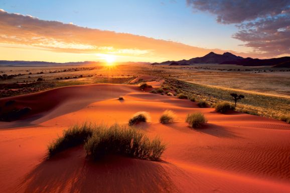 Sunburnt skies around NamibRand Nature Reserve