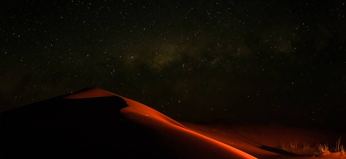 Night sky over NamibRand Nature Reserve – courtesy of Wolwedans