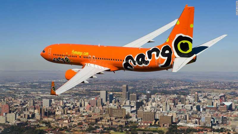 Mango plane in flight over Africa – courtesy of Mango