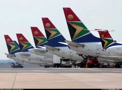 South African airlines – via South Afircan Airlines