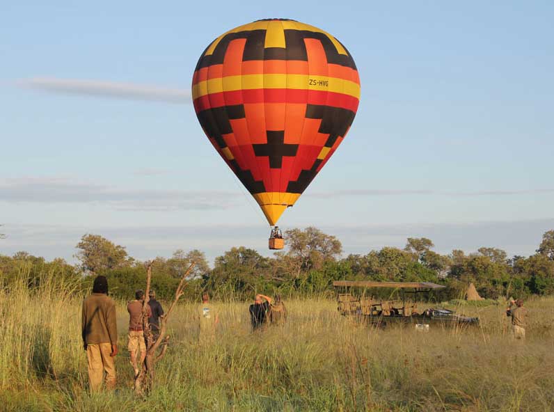 Up, up and away in a hot air balloon at Kazidora Camp – via Kazidora Camp