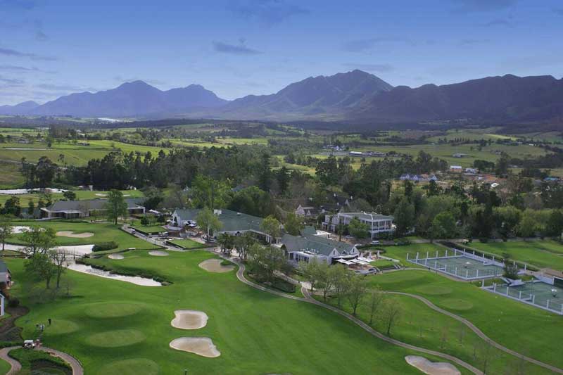 Aerial of Fancourt facilities