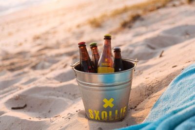 Bucket of SXOLLIE cider – courtesy of SXOLLIE