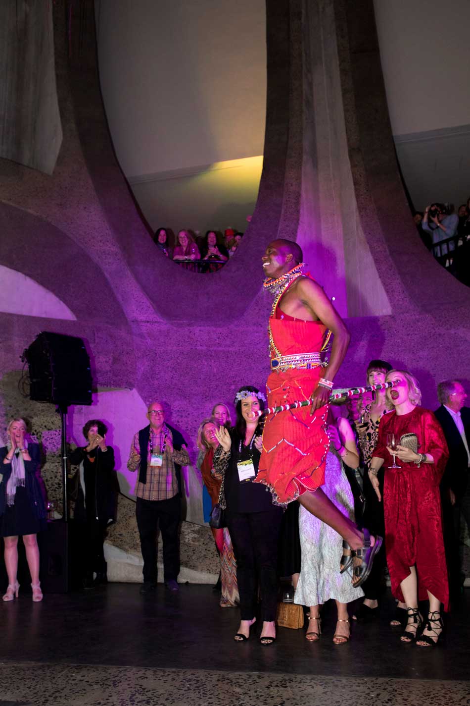 Jackson jumped for joy as he was announced the winner at Zeitz MOCAA