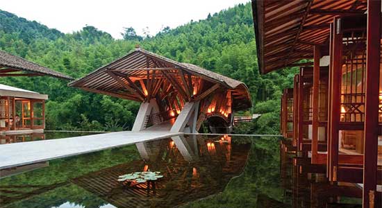 Crosswaters Ecolodge & Spa, China, designed by HM Design – via Pinterest