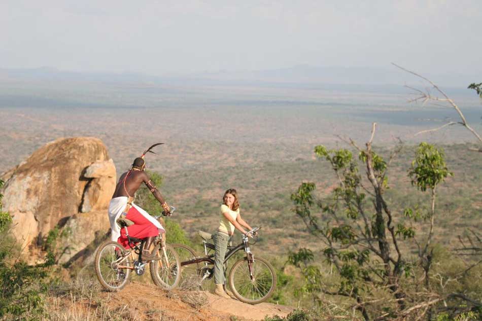 Mountain biking available at Louisaba Tented Camp – courtesy of Louisaba Tented Camp