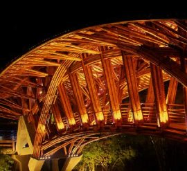 Crosswaters Bamboo Bridge – by Munir Virani