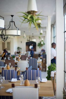 Werf Restaurant interior at Boschendal Farm