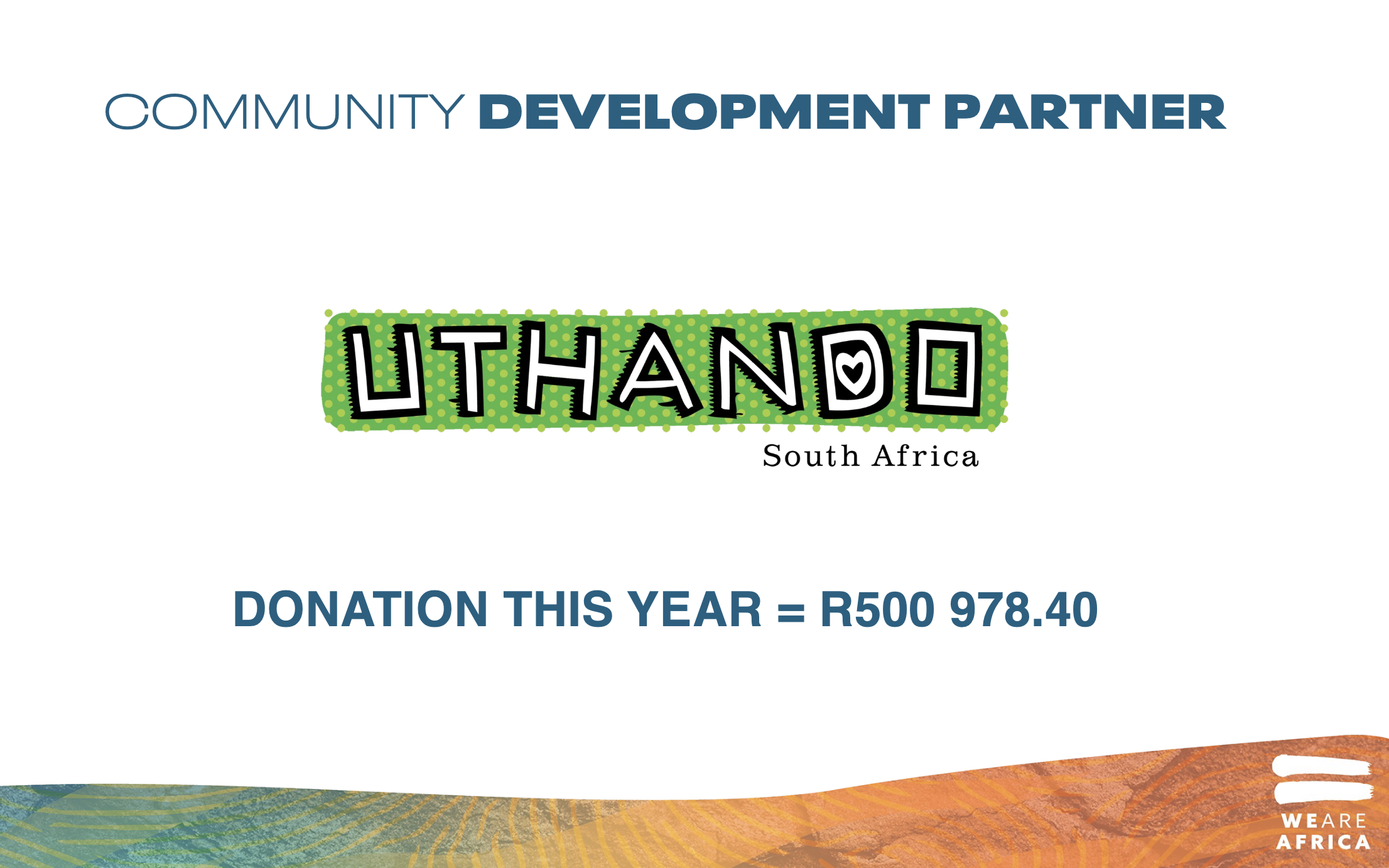 Uthando 2026 donation